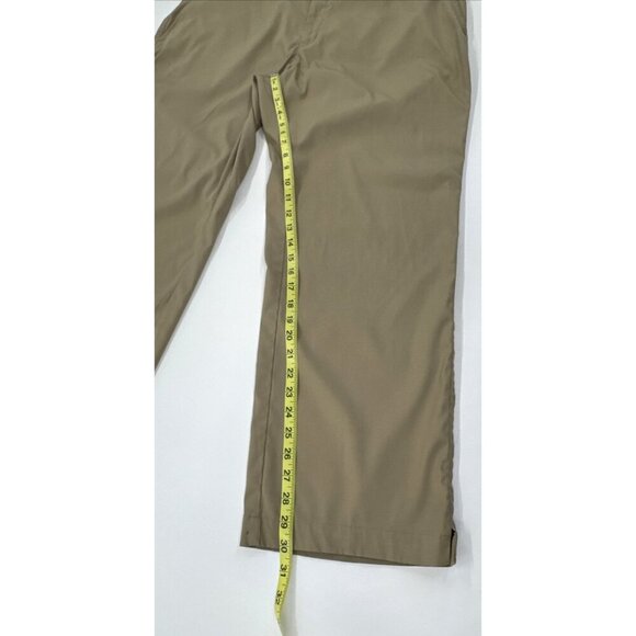 Nike Golf Pants Mens 40x30 Khaki Performance Dri Fit Tech Stretch Flat Casual - Picture 11 of 13